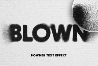 Powder Text Effect