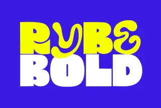 Rybe Bold - Psychedelic Display Font