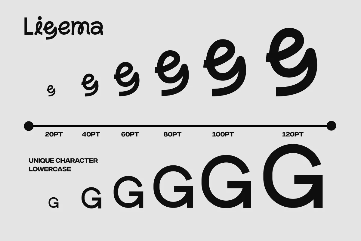 Ligema - Playful Display Sans Serif Font