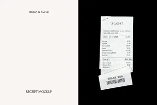 Cash Receipt Mockup