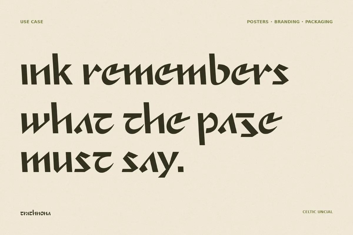 Trathnona - Runic Fantasy Font