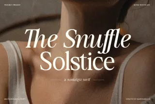Snuffle Solstice — Elegant Retro Serif Font Duo