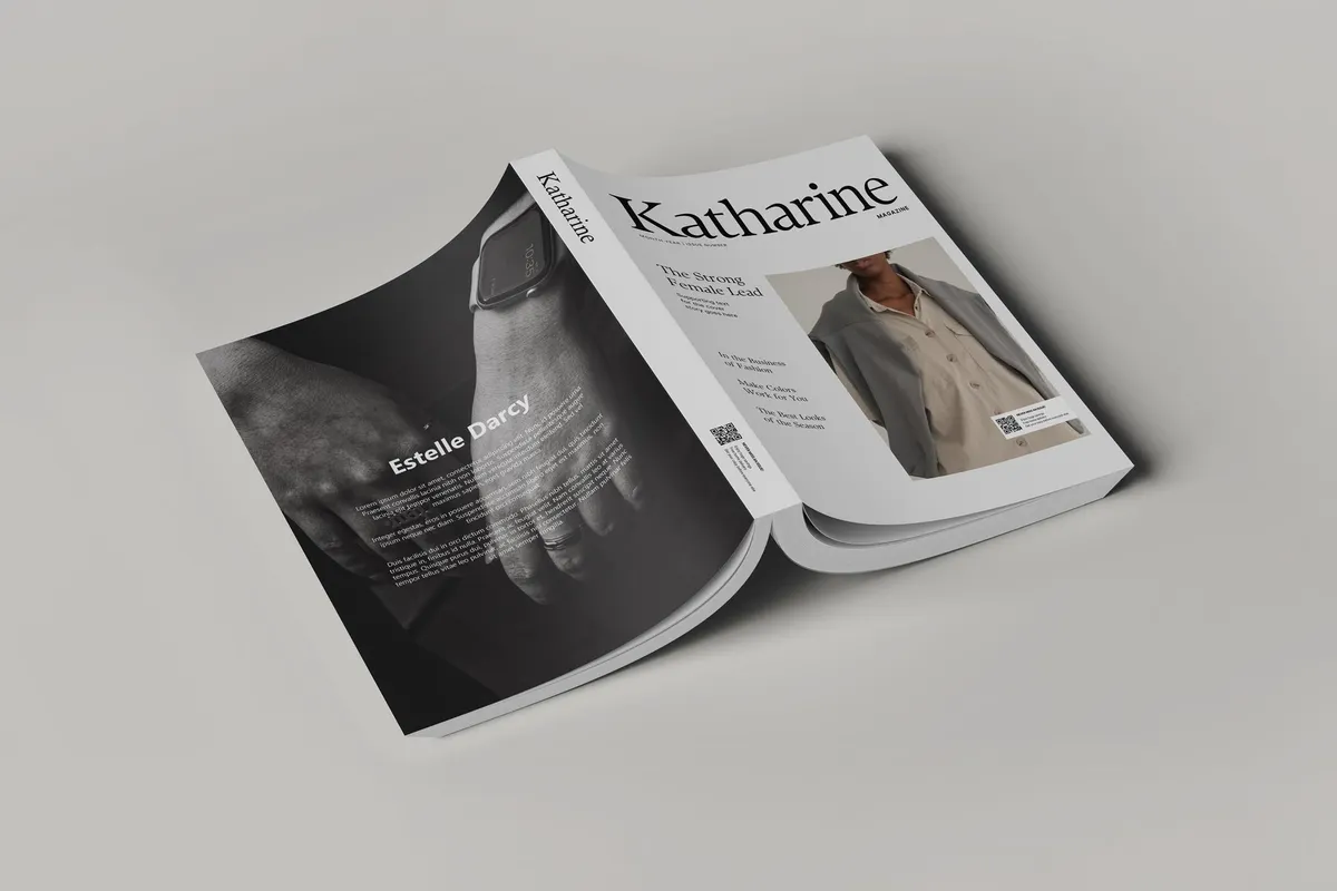Open Magazine Cover Mockup