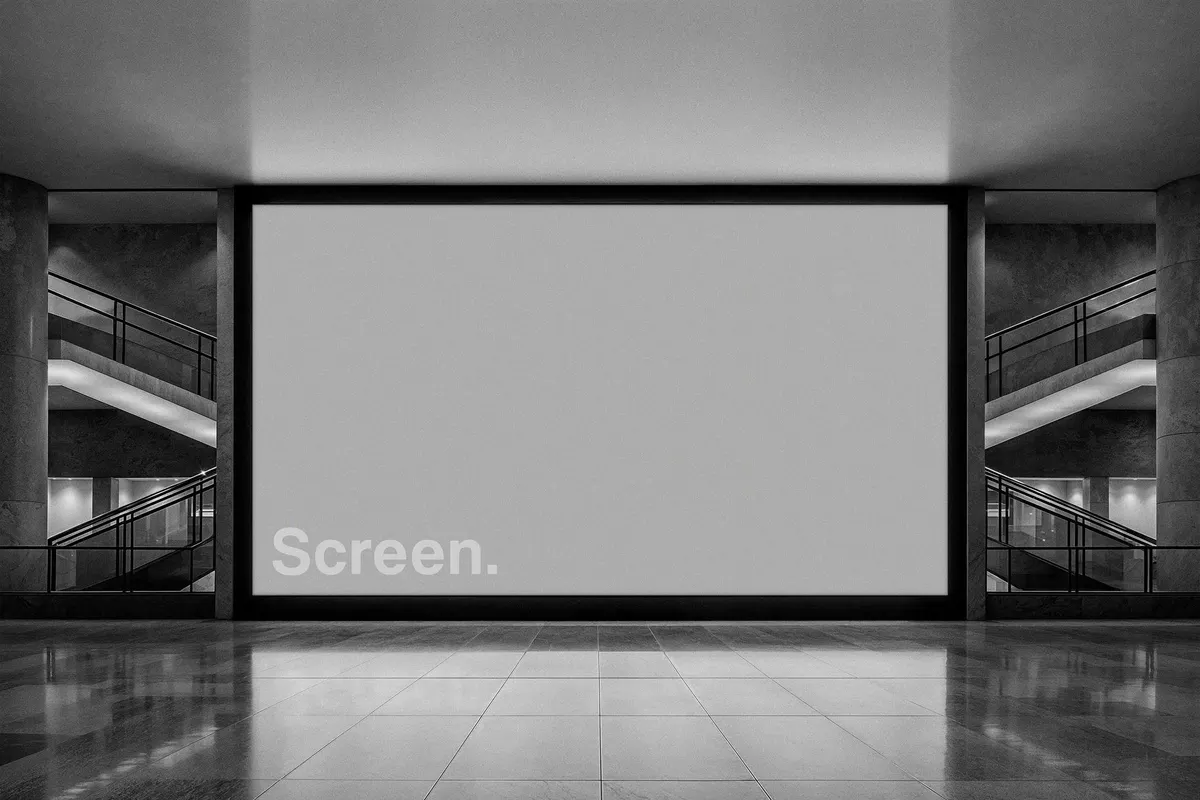 Shopping Mall Screen Mockup