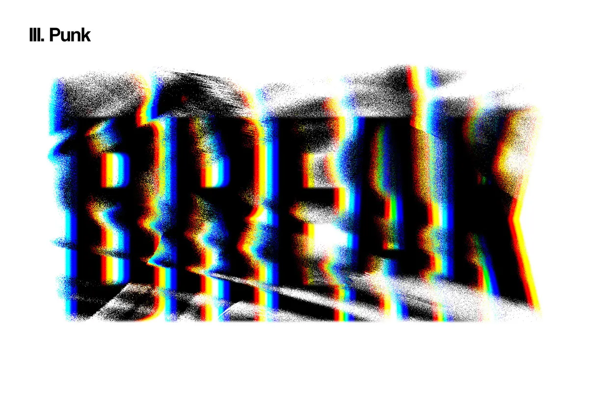 Glitch Distortion Text Effects Collection