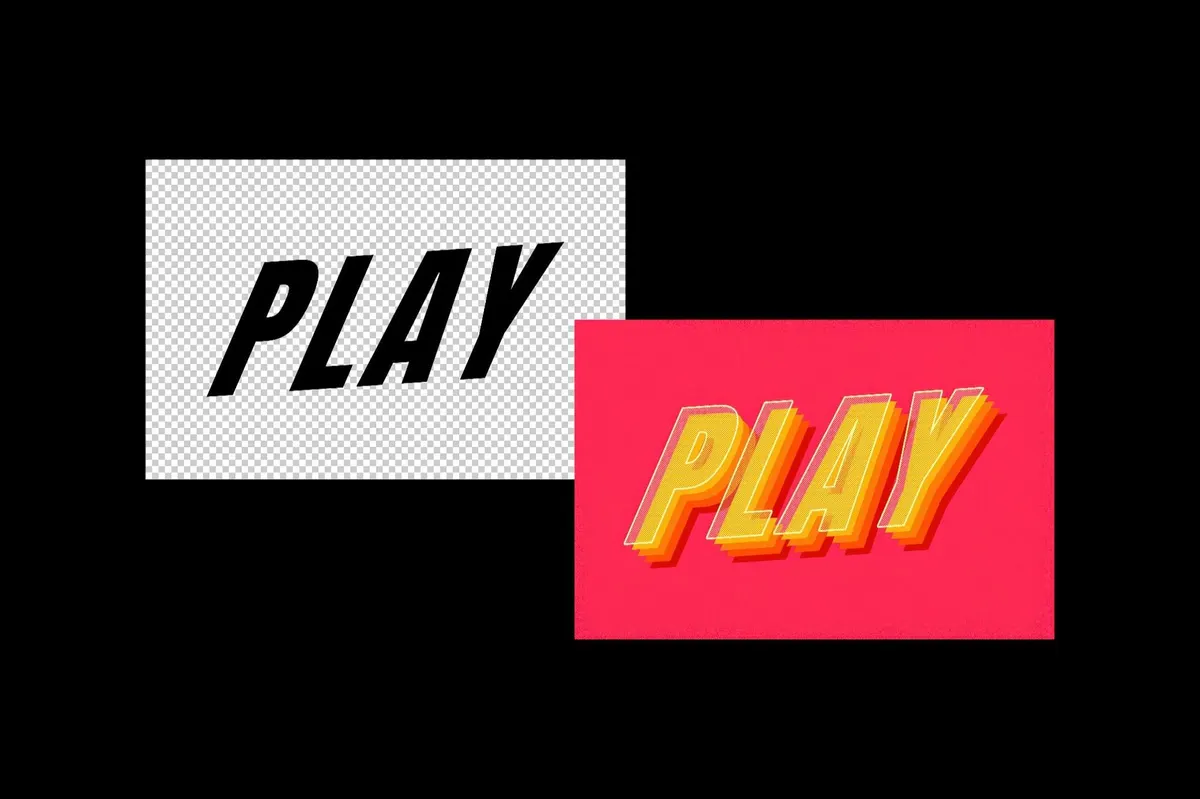 Playful 3D Text Effect