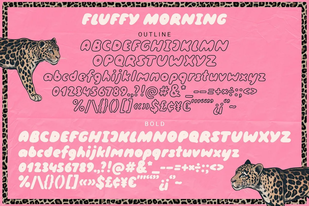 Fluffy Morning | Bubble Font DUO