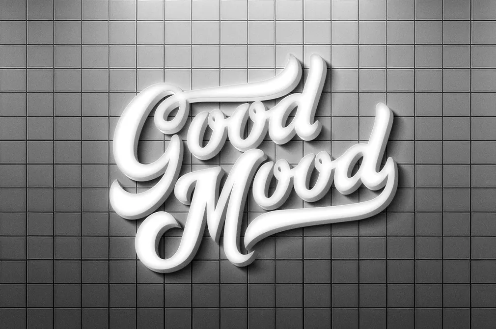 Bright Retro 3D Sign Mockups