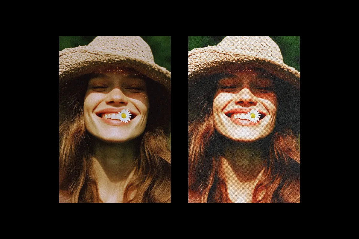 Retro Printed Photo Effect