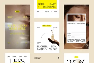 Skincare Instagram Template Pack Adobe Template - Luura