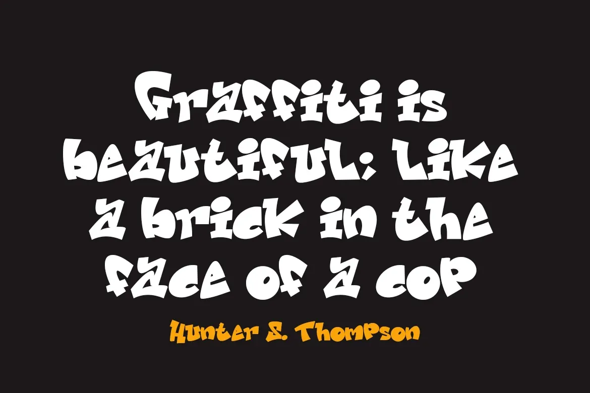 Theal Enough - Bold Graffiti Font