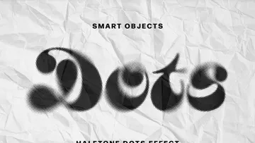 Halftone Dots Text Effect
