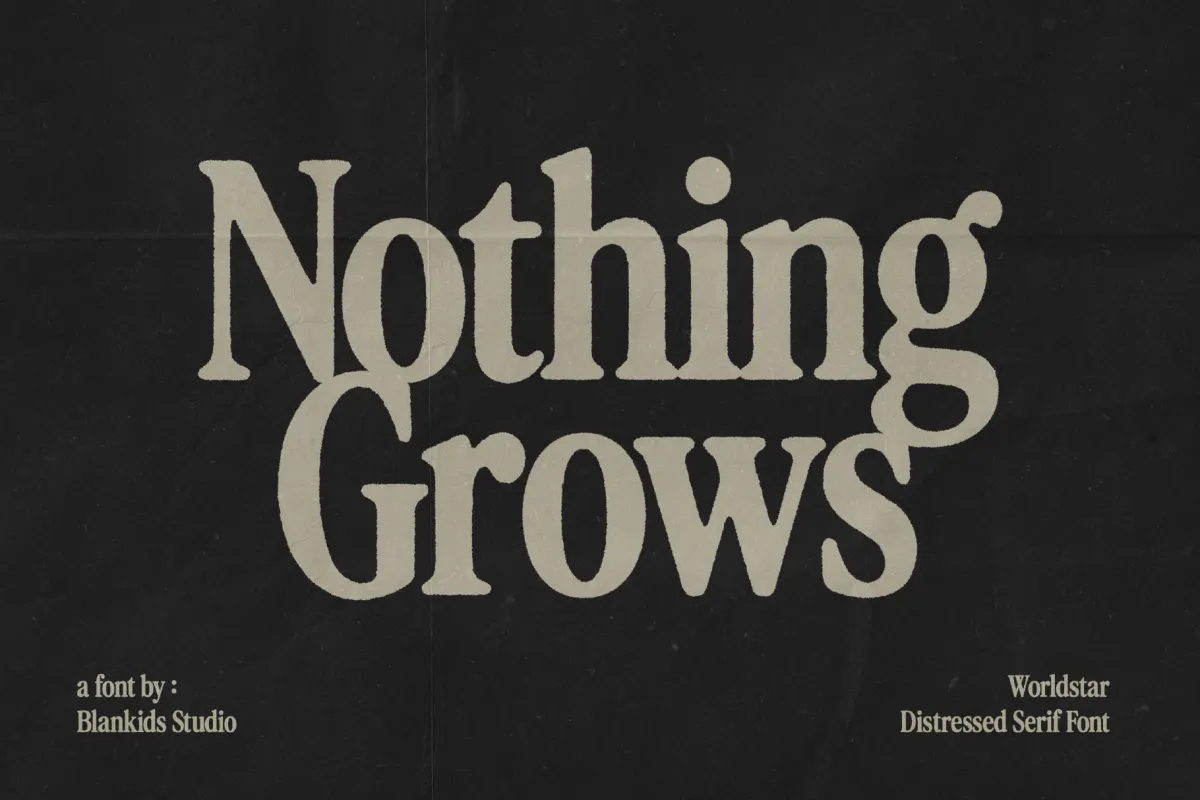 Worldstar – Vintage Distressed Serif Font