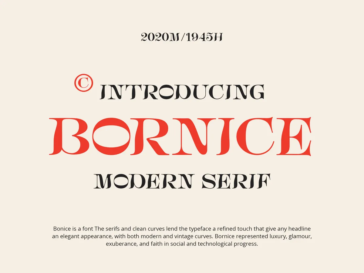 Bornice Serif Font