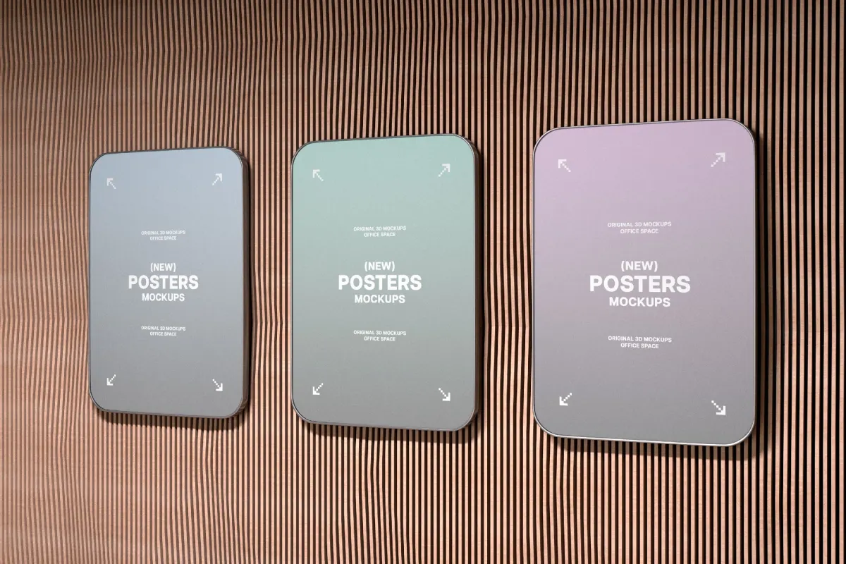Angled Poster Mockups
