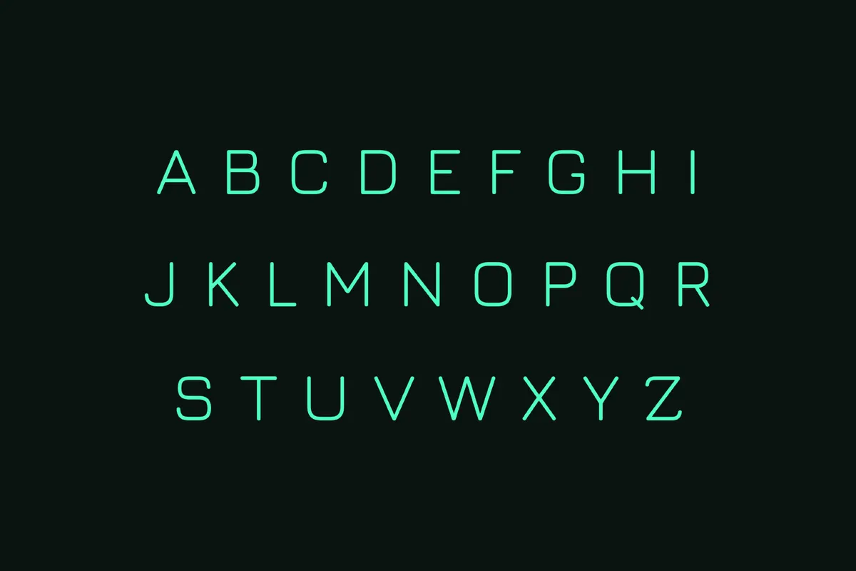 Jura - Retro Neon Font
