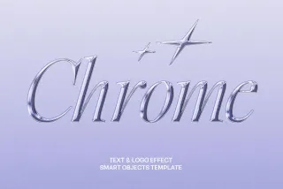 Chrome Text & Logo Effect