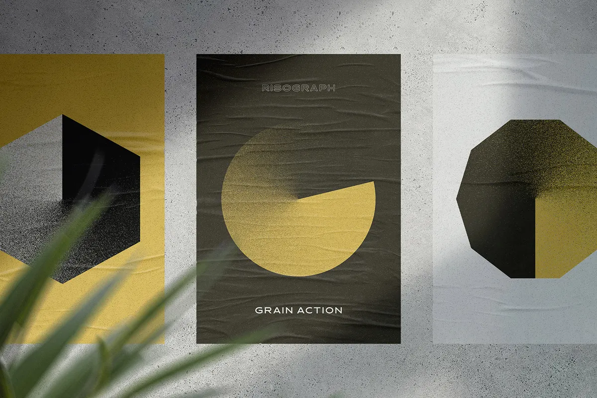 Risograph Grain Photoshop Action
