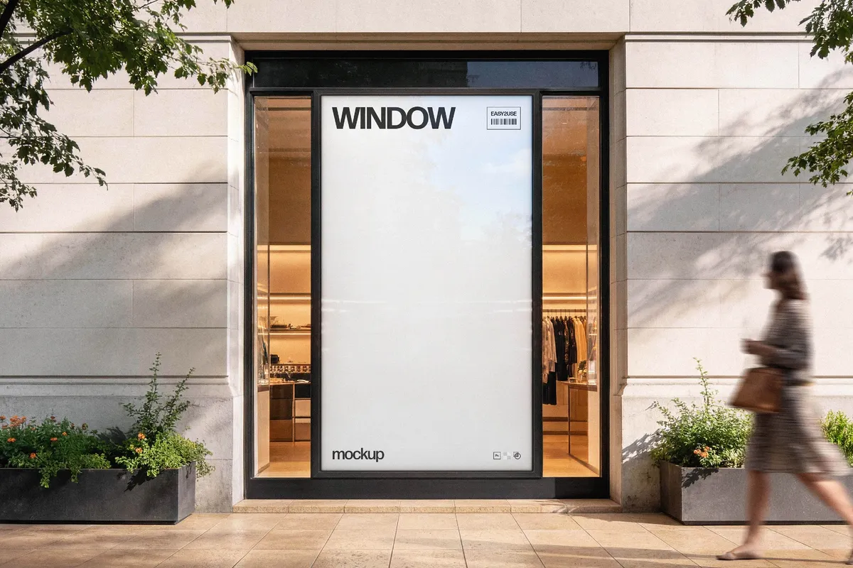 Storefront Window Display Mockup
