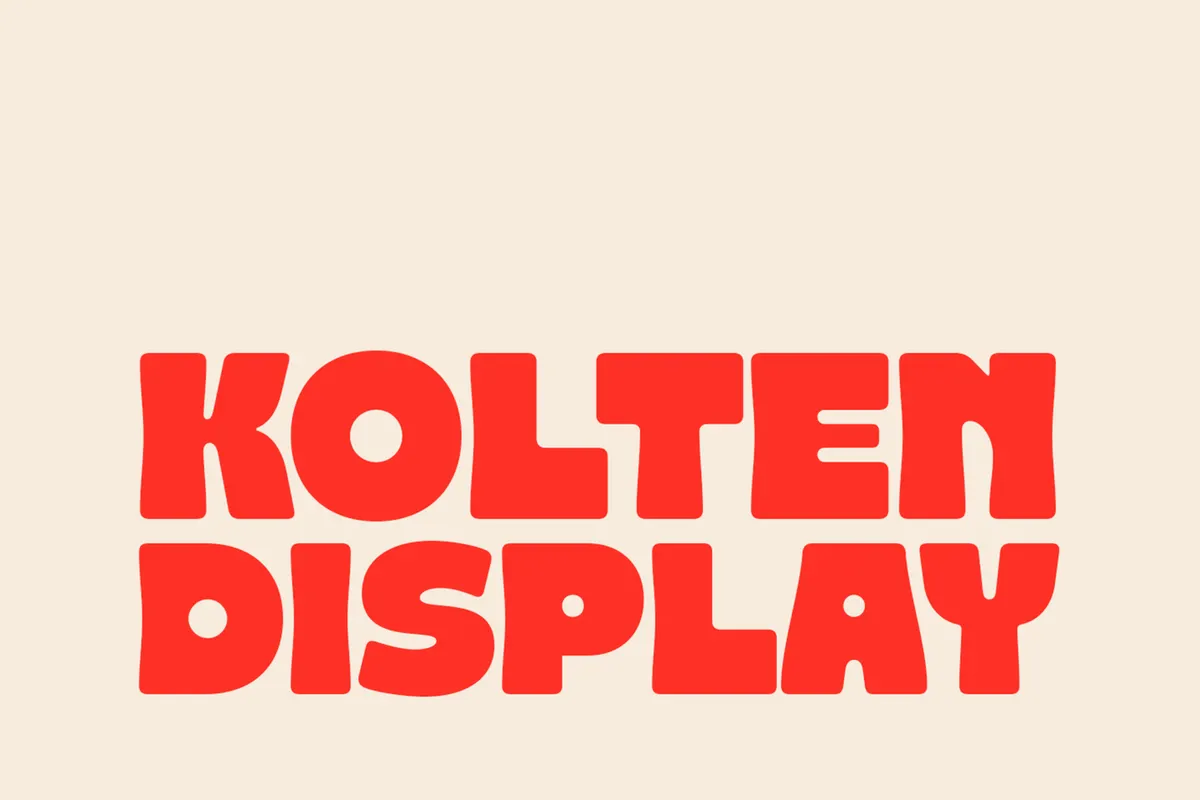 Kolten - Groovy Chunky Display Font