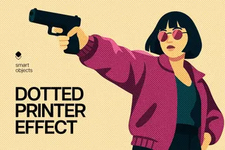 Dotted Printer Design Effect
