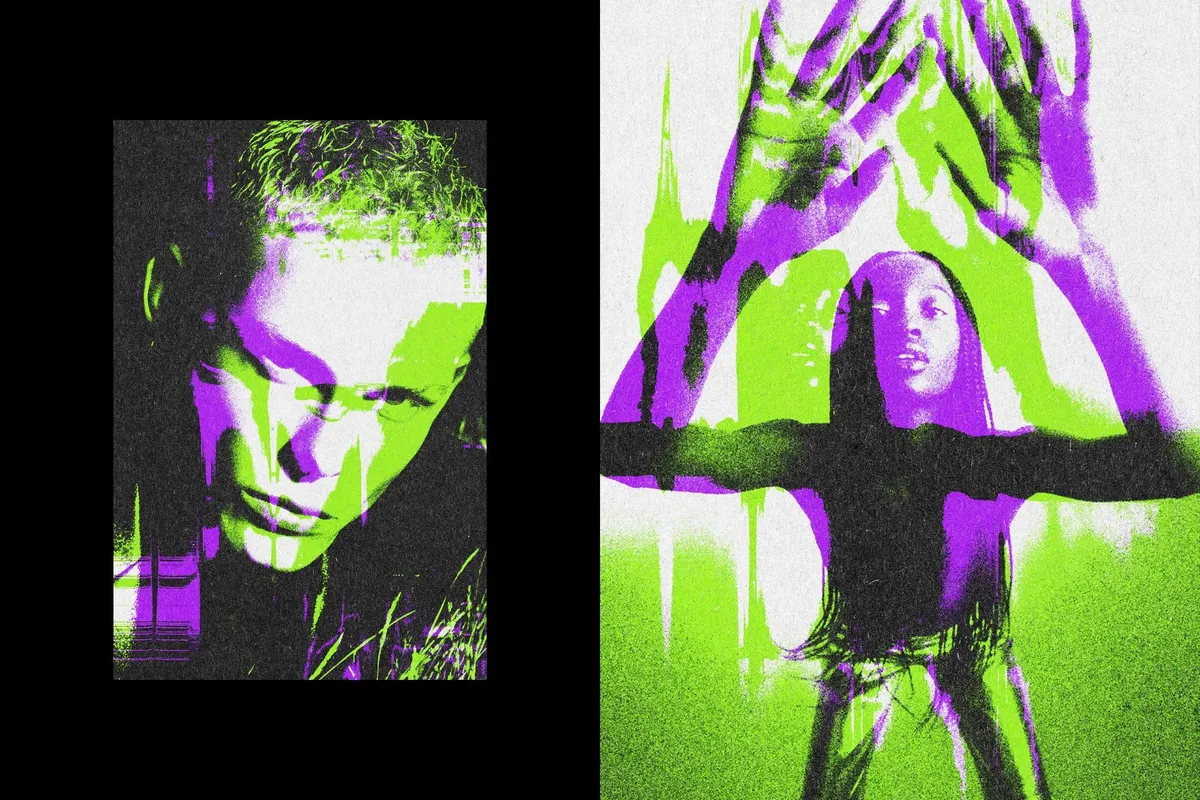 Glitch Print Photo Effect