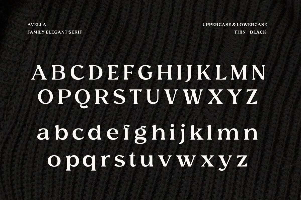 Avella - Luxury Fashion Serif Typeface