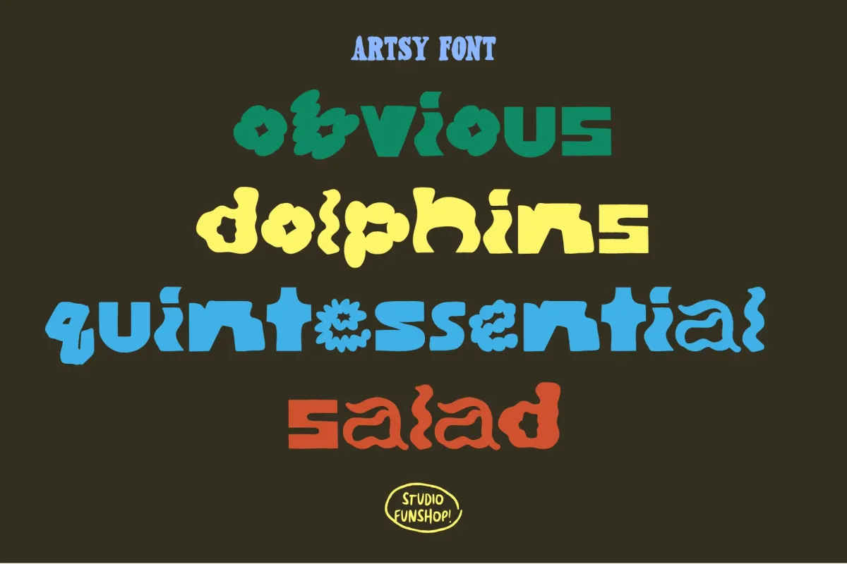 Artsy - Bold Hand-Lettered Display