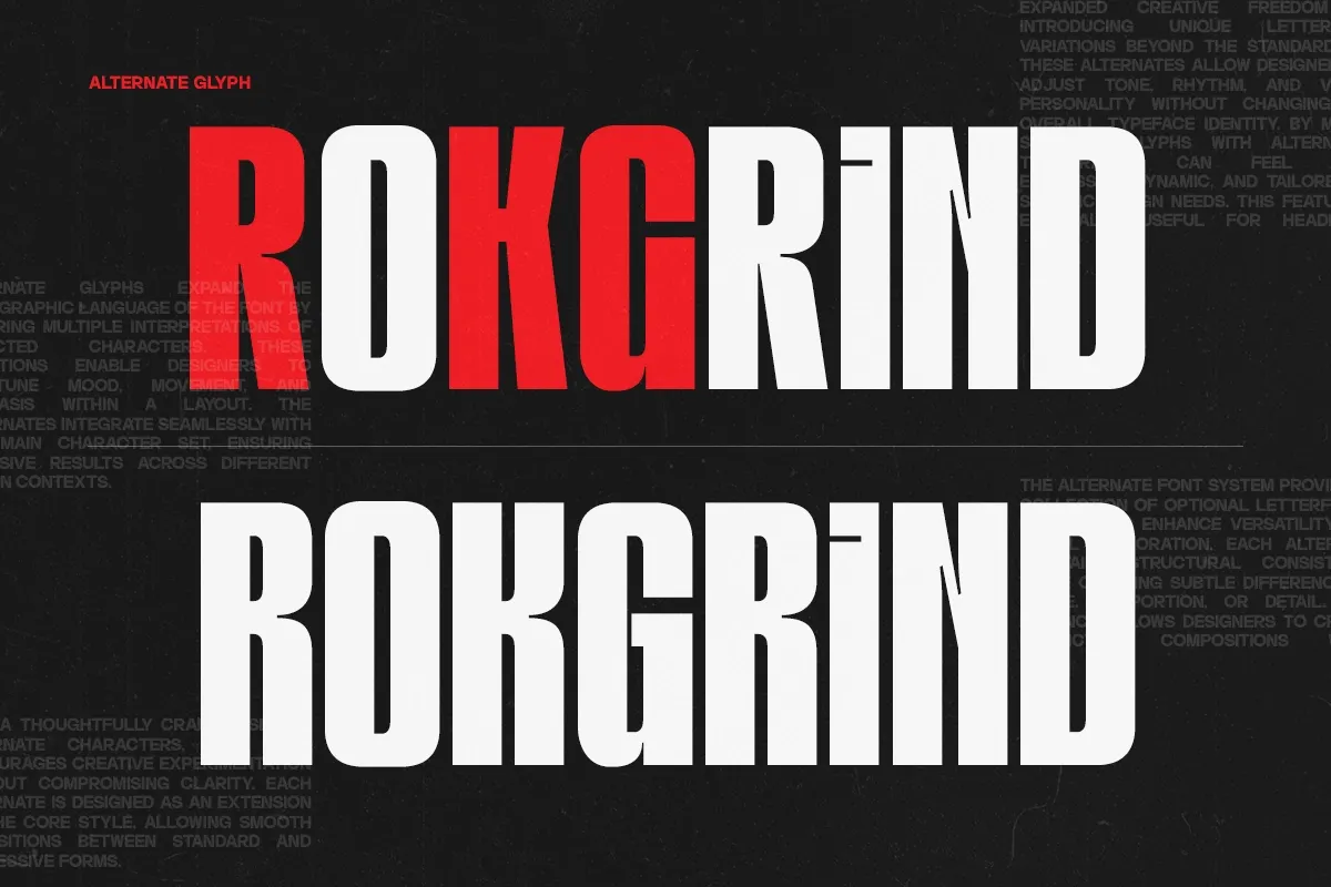 GC Bond - Inktrap Condensed Font