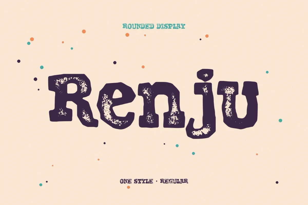 Renju Grunge-Style Font