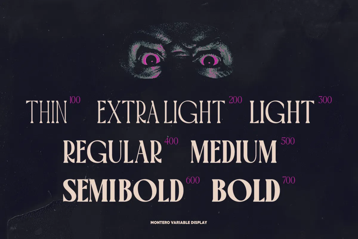 TRT Montero - Gothic Display Serif Font