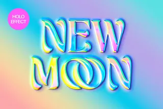 Holo Iridescent Text & Logo Effect
