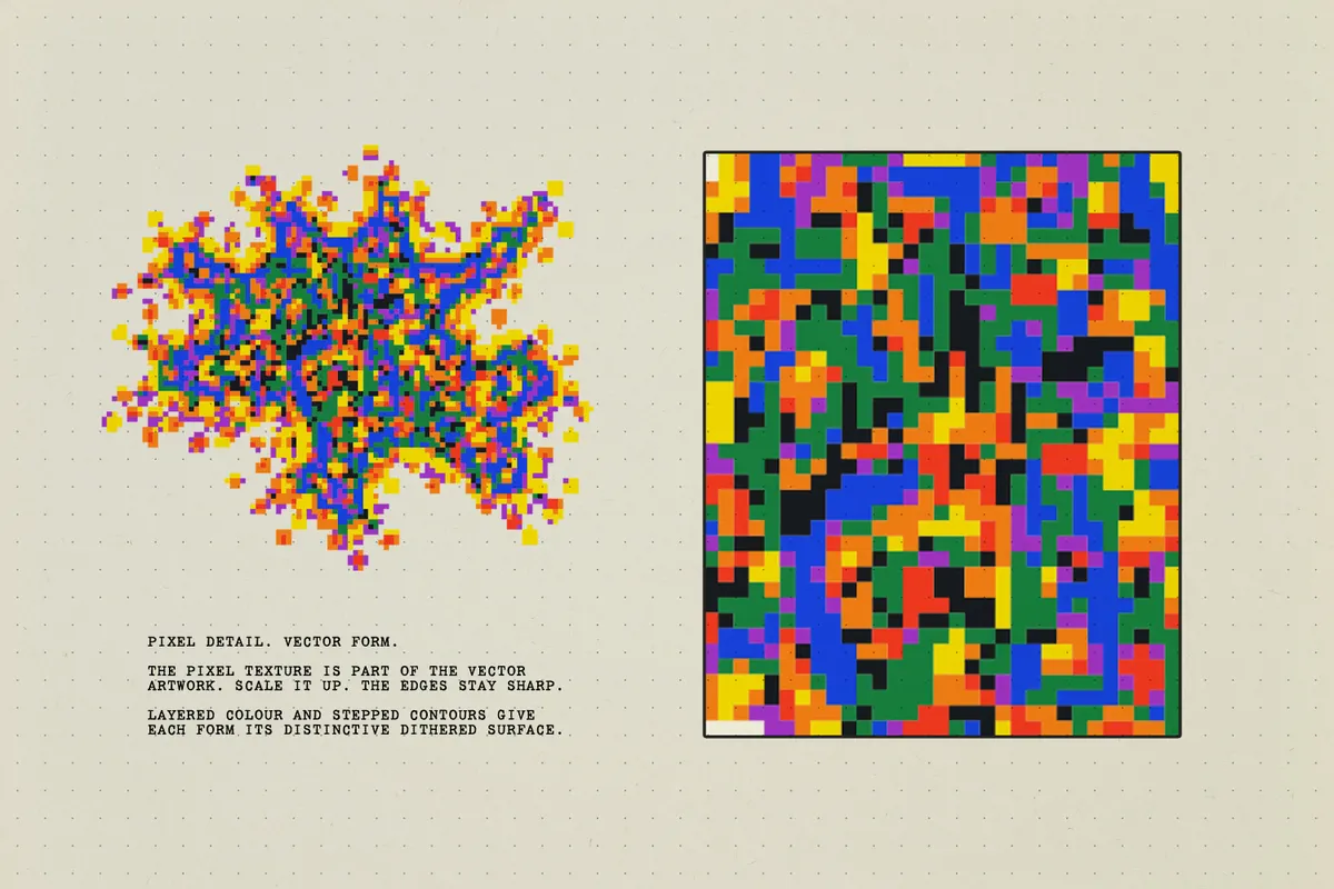 Acid Dither Shapes