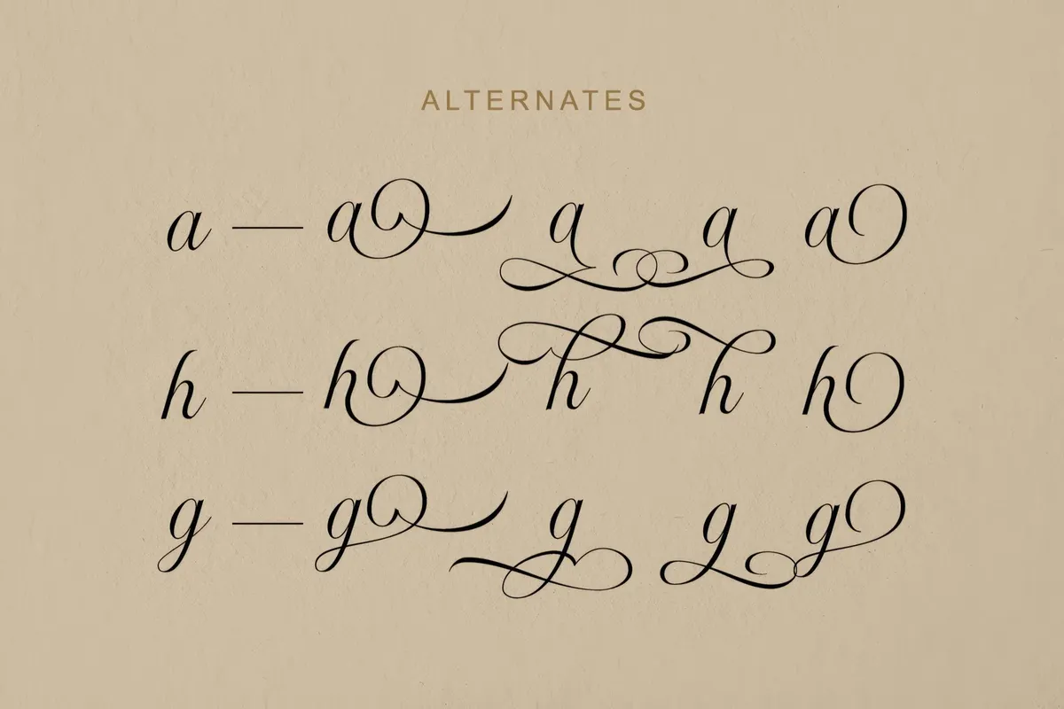 Radiate — Stylish Wedding Script