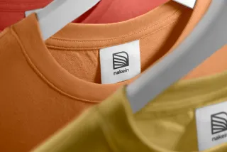 Apparel Rail Crew Neck Tag Mockup