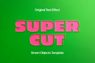Super Paper Cut Out Text Effect