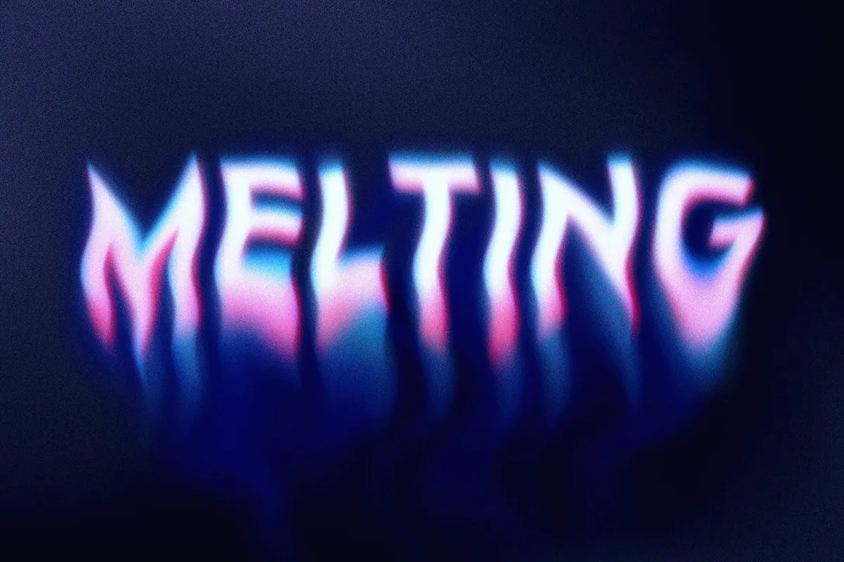 Melting Illusion Text Effects