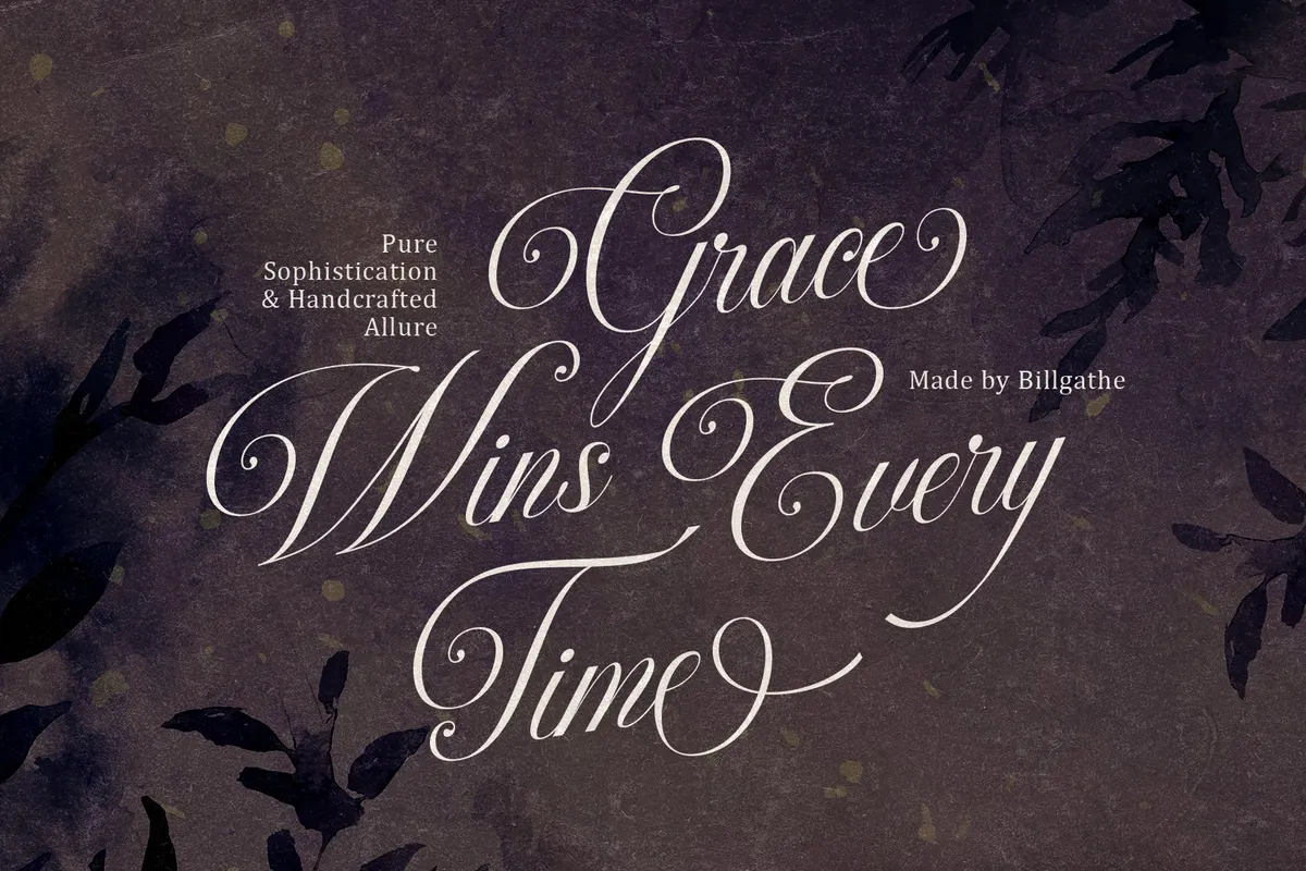 Silken Luxe - Classy Cursive Script Font