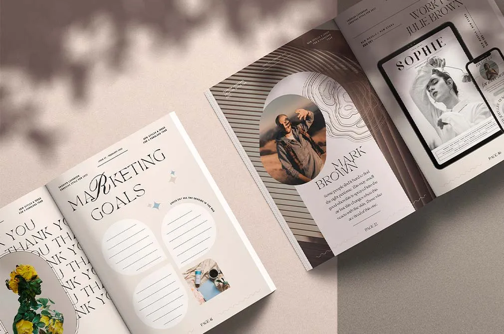 Blanche CANVA eBook/Magazine Creator
