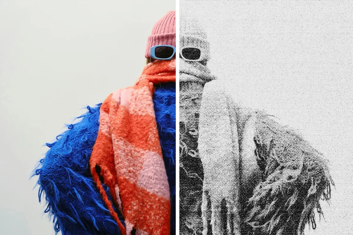 Retro Grainy Printer Effect