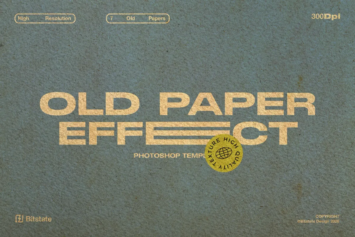 Old Paper Effect - Photoshop Template