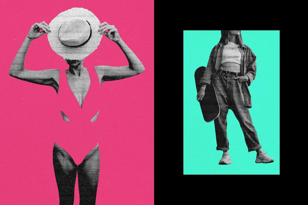 Photocopy Collage Photo Effect