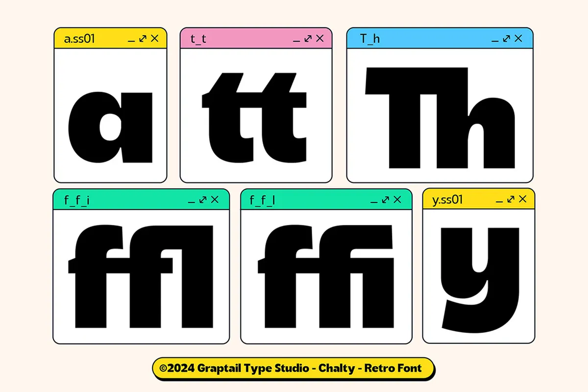 Chalty — Retro Font Family
