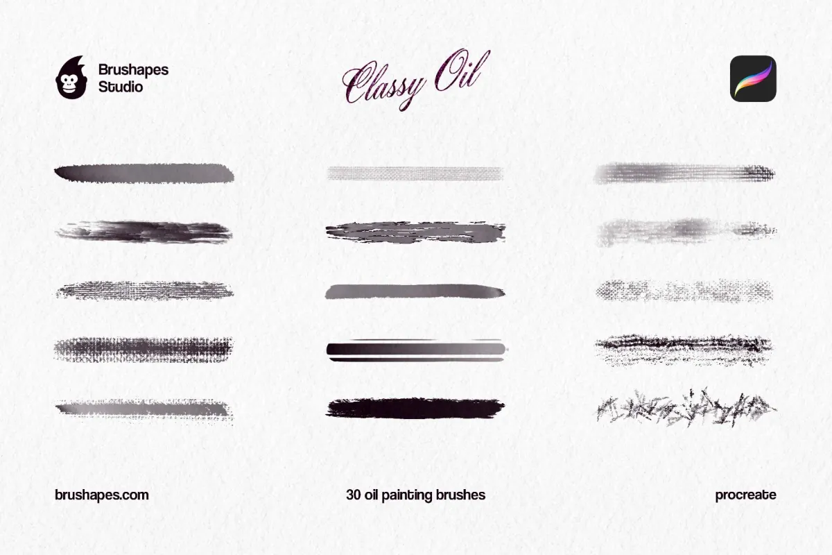 Classy Oil Procreate Brushes