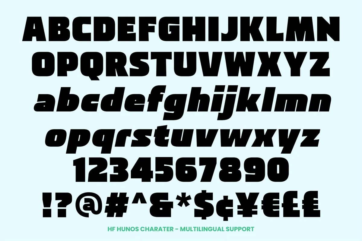 HF Hunos - Display Bold Font