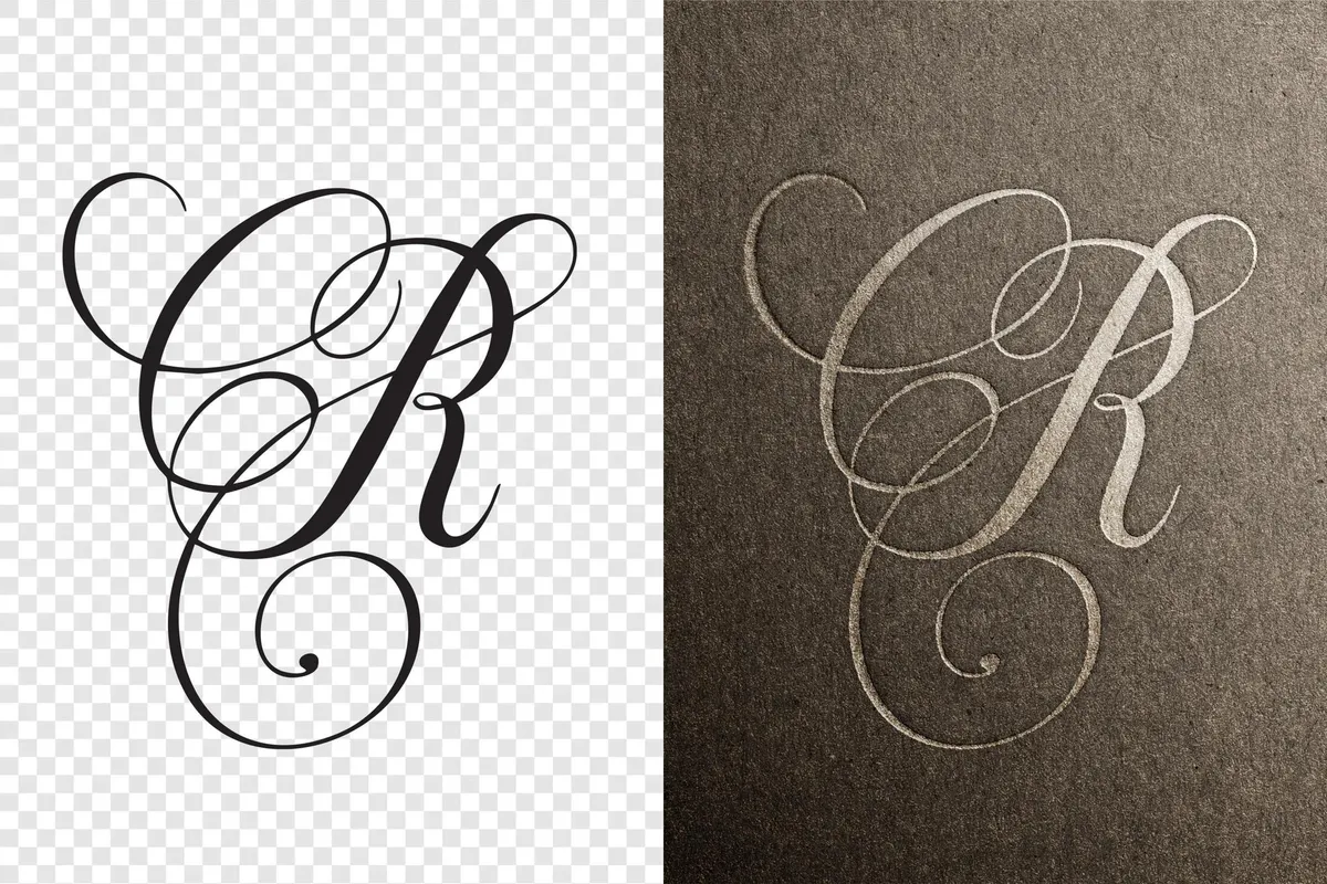 Craft Embossed Paper Logo Mockup
