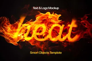 Melting Fire Flames Text Effect