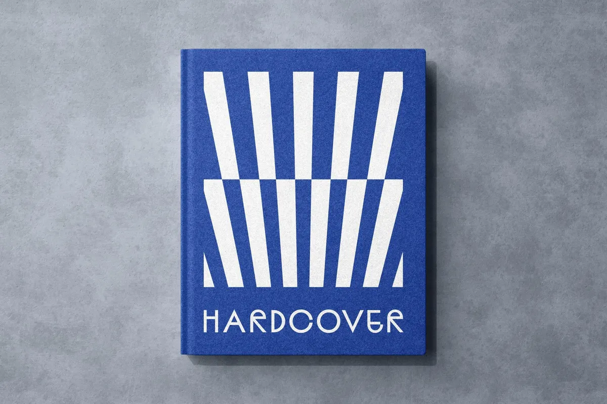 Hardback Book Cover Mockup
