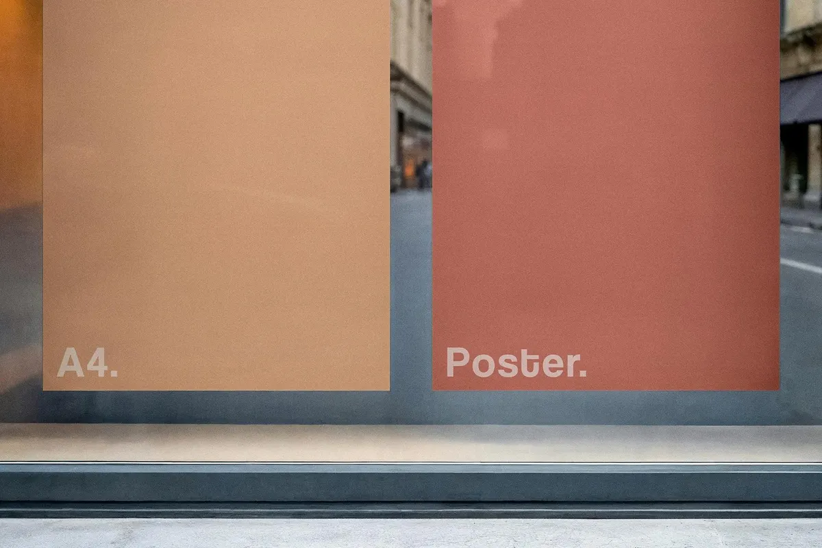 Window Posters Mockup