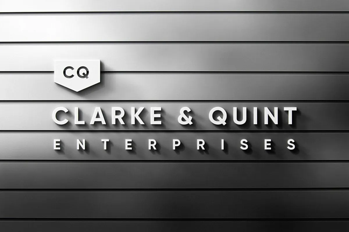 Slatted Panel Signage Mockup